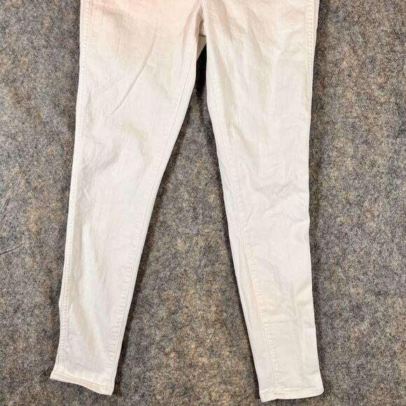 Madewell Women’s 10" High Rise Skinny Jeans 30T White Stretch Denim - Picture 6 of 12